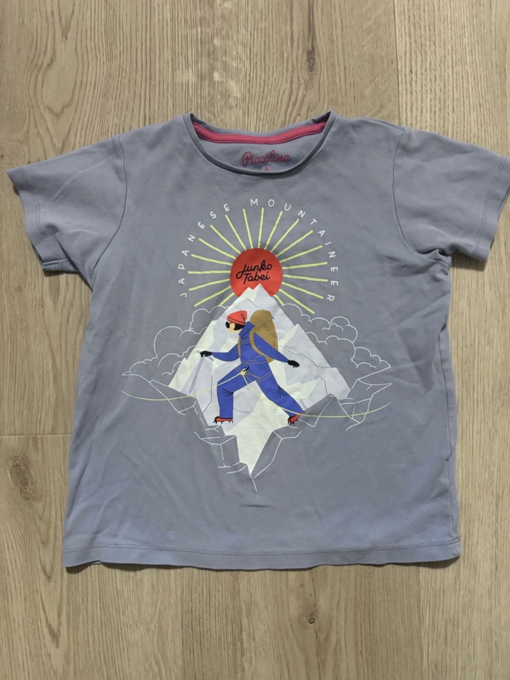 Piccolino Kids'  Graphic Mountain Climber Tee-
junko Tabei